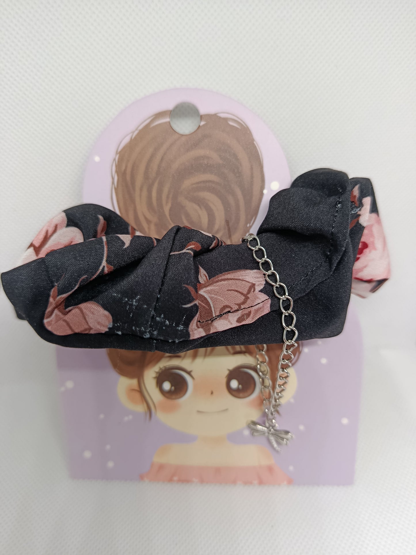 chouchou avec pendentif libellule