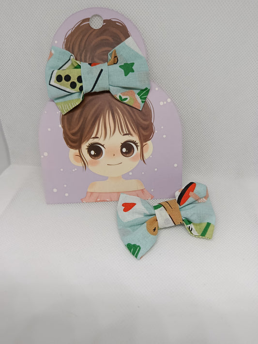 petite pince crocodile avec neoud